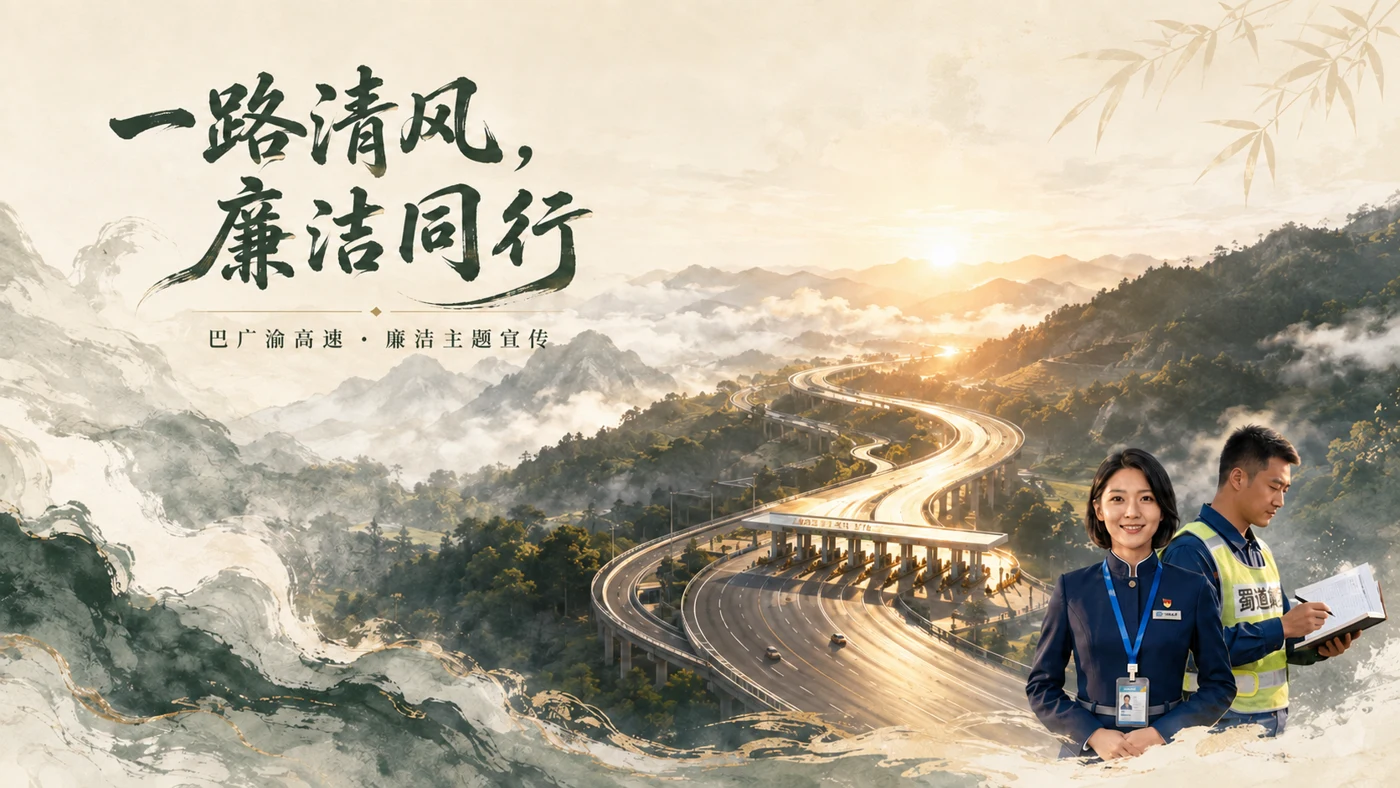 巴广渝高速廉洁宣传