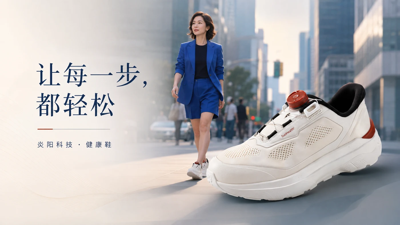 炎阳科技健康鞋产品宣传